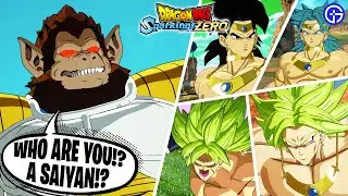 Every Version Of Broly Meets Giant Ape Vegeta In Dragon Ball: Sparking Zero