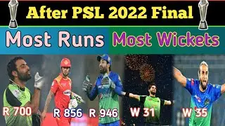 PSL Top Scorer 2022 | Most Wickets In PSL 2022 | PSL 7 Top Scorer 2022 | Top Wicket Taker In PSL 7