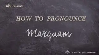 How to Pronounce Marquam (Real Life Examples!)