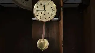 Antique German Westminster chime wall clock