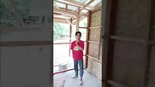 Mini kubo concrete  flooring amakan walling and double walling  hardiflex. 