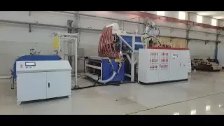 Wintech fully automatic cast film extrusion line; three layer stretch film making machine