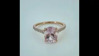 Opal Diamond Factory |  Morganite & Diamond Ring
