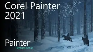 Corel Painter 2021 - A Winter's Journey - Part 2 (Davey Baker)