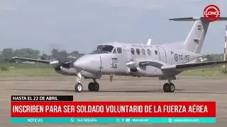 Inscriben para ser soldado voluntario de la Fuerza Aérea
