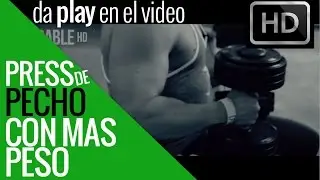 Técnica para levantar mas peso en el press de pecho sin dolor de hombros