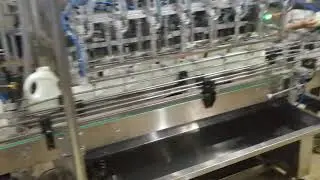 High speed laundry detergent filling machine,16 filling nozzles filler,2 lanes, filling capping line