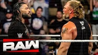 Brock Lesnar RETURNS &mdash; Then Roman Reigns Appears! 😳 | RAW Shock