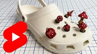 Custom Crocs With 3D Printed Mushroom Charms