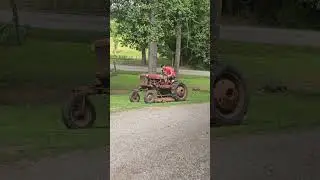 got the old 1949 farmall cub running and mowing
