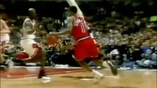 Michael Jordan Defense on Rod Strickland - 1997 1st Rd Game 1