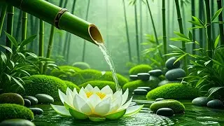 Deep Sleep Relaxing Music 🌿 Bamboo Water Sounds, Nature Ambience for Mind Relaxation