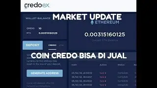 Market CREDO Update|Coin Credo Sudah Bisa Di Jual
