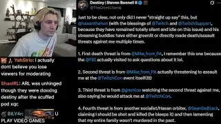 xQc отреагировал на многочисленные ролики со стримерами, угрожающими убийством или нападениями в ...