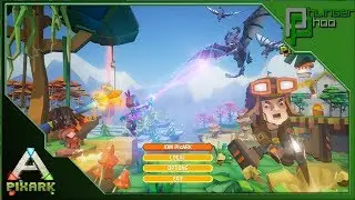 PixArk - First look - TAMING DINOSAURS AND BUILDING A HUT