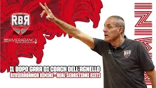 Rivierabanca Rimini-Real Sebastiani Rieti 91-96, dopo gara con coach Sandro Dell’Agnello