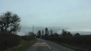 Driving On The B4204 From Tenbury Wells To Worcester, Worcestershire England 7th February 2024