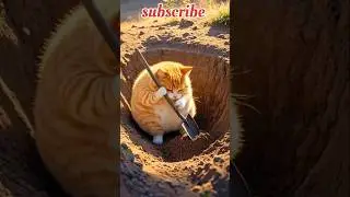 A cat looking for its prey #Predatorycat #catvsdog #catfighting #funnycat #catlovers #ai #tiktok