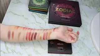 Comparing BH Cosmetics Aries Mini Palette to the other Zodiac Palettes, Are there similar shades