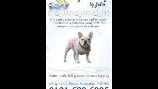 Dog Grooming By Julia - Digital Poster