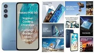 Samsung Galaxy M35 5G (DayBreak Blue,8GB RAM,128GB Storage)