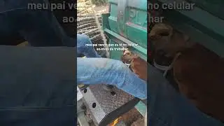 O paitr&atilde;o fica bravo. 😅😅#agro #ro&ccedil;a #humor #pai #rural