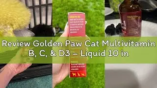 Review Golden Paw Cat Multivitamin B, C, & D3 – Liquid 10 in 1 Multivitamin for Dogs – Dog Vitamins