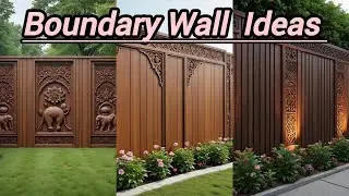 Boundary Wall/Boundary Wall Design Ideas/Boundary Wall with Grill/Home Decor@Trendyfashion427 