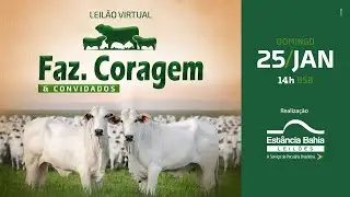 25/01 - LEILÃO VIRTUAL FAZENDA CORAGEM & CONVIDADOS