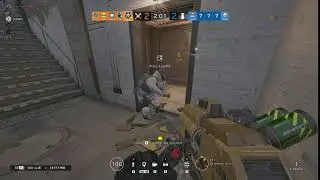 stupid krazy r6 grenade him self