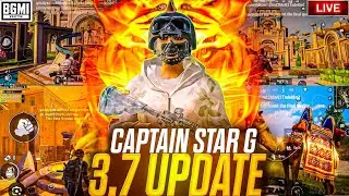 BGMI 3.7 UPDATE LIVE AND 1V1 ROOMS CHALLENGES JOIN NOW | @captaing-g