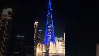 Burj Khalifa Elegance | Dubai Mall & Downtown Lights 🌙✨ #4k #viral #travel #dubai #shorts #uae