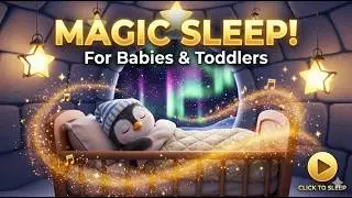 Stop Crying 🍼 20 minutes of Gentle White Noise & Sleeping Penguin Lullaby #lullaby #whitenoise #cozy