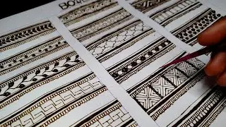 Kajal Mehandi Design part -17|| Latest Border Belt Tips and tricks|| Latest mehndi design 🌷