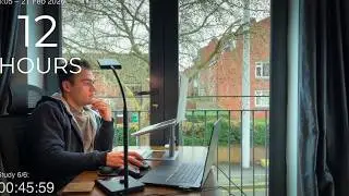 12-Hour LIVE Study With Me 🎓 | Cozy UK Ambience | Custom Pomodoro Timer | Deep Work Mode