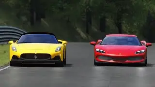 Ferrari 296 GTB vs Maserati MC20 at Nordschleife
