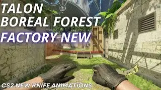 Talon Knife Boreal Forest | CS2 Skin Showcase with NEW Animation