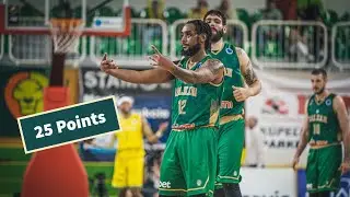 Ryan Harrow Highlights in 1st FIBA Europe Cup Game 25 Points