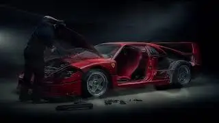 Ferrari F40 Restoration (8K AI Time-Lapse)