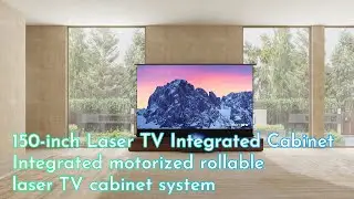 SCREEN PRO 150 Inch Integrated Rollable Laser TV Cabinet