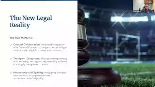Webinar on College Sports Compiance hosted by USD Law Graduate Office