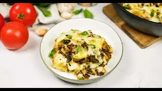 Baked Orecchiette with Spinach