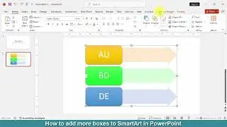 Как добавить больше полей в SmartArt в PowerPoint