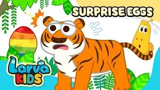 【NEW】 ENDANGERED ANIMALS | SURPRISE EGG | LARVA KIDS | KIDS SONG | ANIMATION