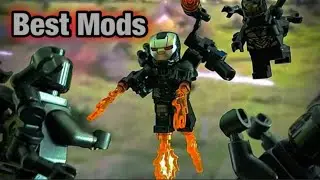 Ultimate Lego War Machine Minifigure tutorial: #legomarvel #tutorial