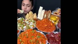 SPICY HANDI MUTTON CURRY, CHICKEN CURRY, BASMATI RICE EATING CHALLENGE #asmr ##shorts