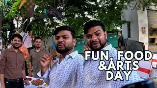 Fun, food & Arts Day | vlog with swapnil | art ideas| food ideas| games| office Fun#art #food #viral