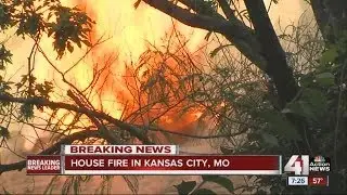 KCMO house on fire