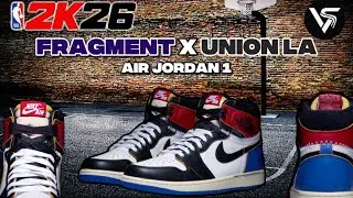 How to Make Air Jordan 1 &ldquo;Fragment x Union LA&rdquo; in NBA 2k26 | 2k Shoe Creator 