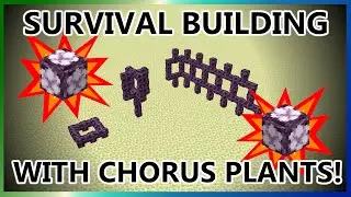 Building with Chorus Plants in Minecraft Survival!
